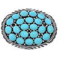Natural Turquoise Belt Buckle 26240
