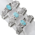 Native American Sterling Silver Turquoise Bracelets 12303