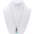 Sleeping Beauty Turquoise Coral Pendant 29307