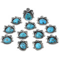 Hand Cut and Polished Natural Turquoise Stones 29056