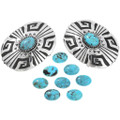 Native American Turquoise Belt Buckle 29654