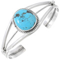 Navajo Sterling Silver Turquoise Bracelet 11448
