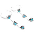 Natural Turquoise Princess Bracelet Set 20664