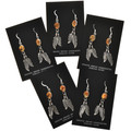 Sterling Feather Indian Earrings 29403