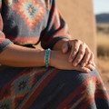 Authentic Navajo Turquoise Cuff Bracelet Womens 27552