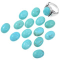 Turquoise Ring Mens Sizes Navajo Made 27095