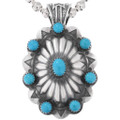 Southwest Silver Turquoise Pendant 24751