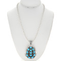 Turquoise Cluster Indian Pendant 25329