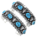 Natural Kingman Turquoise Nugget Buffalo Bracelet 23578