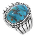 Natural Turquoise Mens Ring 26226