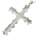 Native American Turquoise Coral Silver Pendant 28512
