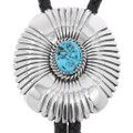 Turquoise Silver Concho Bolo Tie 29759