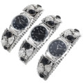 Sterling Silver Onyx Navajo Watches 23010