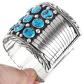 Natural Turquoise Old Pawn Style Cuff Bracelet 29206