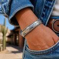 Southwest Sterling Silver Bracelet Mens 24783