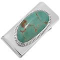 Silver Turquoise Money Clip 24013