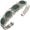 Malachite Silver Navajo Bracelet 29417