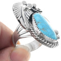 Sterling Silver Turquoise Ring Native American Jewelry 27126