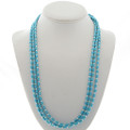 Turquoise Sterling Bead Necklace 24422