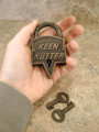 Old Western KEEN KUTTER LOCK and KEYS, Movie Props 1