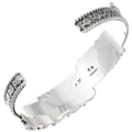 Authentic Navajo Handmade Sterling Silver Bracelet Artist Signed 18723