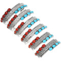 Southwest Silver Turquoise Bracelet Native American Jewelry 18723