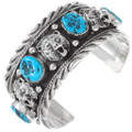 Natural Turquoise Mens Cuff Bracelet 22418