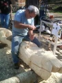 Mandan Indian Carver Frank Gallagher 33973