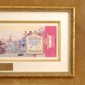 Framed Disney Toontown Commemorative Passport 1993