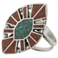 Turquoise Ladies Sterling Ring 27162