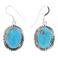 Matching Blue Turquoise Earrings Sterling Silver Necklace Set 15314