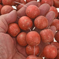 25mm Red Wooden Beads 30 inch Strand 1 inch Round Wood Beads
