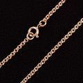 **CLOSEOUT** Rose Gold Sturdy Double Link Chain Vermeil Choker Necklace 2004