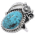 Turquoise Silver Ladies Ring 29162