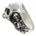 Biker Skull Skeleton Ring 26773