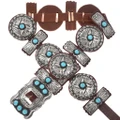 Sleeping Beauty Turquoise Concho Belt 29619