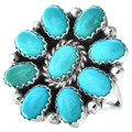 Kingman Turquoise Navajo Ring 27783