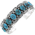 Turquoise Heavy Silver Cuff Bracelet 22405