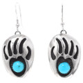 Turquoise Dangle Navajo Earrings 28543