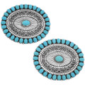 Natural Turquoise Belt Buckle 28252