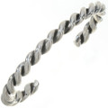 Navajo Sterling Twist Wire Cuff Bracelet 27555