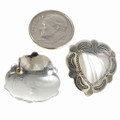 Navajo Silver Heart Earrings 20733