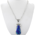 Navajo Blue Green Sterling Pendant 29880