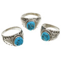 Blue Turquoise Silver Southwest Rings 30131