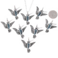 Turquoise Sterling Silver Hummingbird 30910