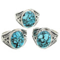 Turquoise Silver Rings 30952