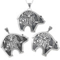Ogre Kachina Silver Native American Pendant With Chain 0654