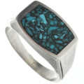 Navajo Turquoise Inlay Ring 31211