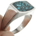 Inlaid Silver Turquoise Ring 31211