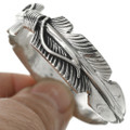 Navajo Sterling Silver Feather Bracelet 31389